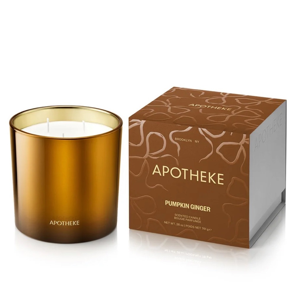 Brand new! Apotheke pumpkin ginger 3 wick candle